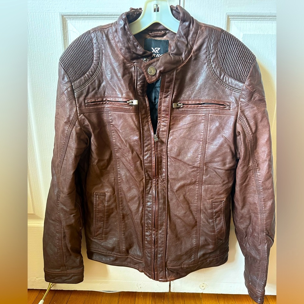 Brown Leather Motorcycle Jacket